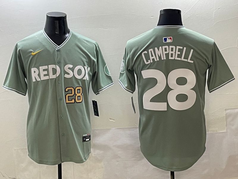 Men Boston Red Sox #28 Campbell Green Joint Name Nike 2025 MLB Jersey style 4254